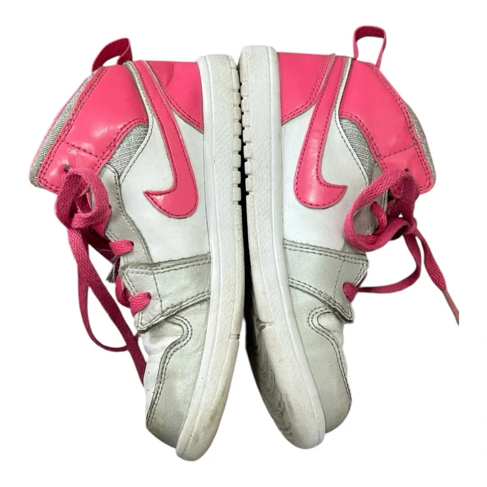 Nike Kids' Pink‎ and Gray Air Jordan Sneakers Sz 10
